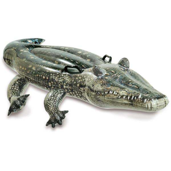 Intex 57551 Nafukovací realistický krokodýl s držadly