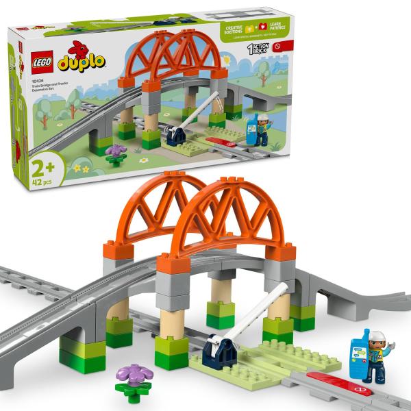 LEGO® DUPLO® 10426 Železniční most a kolejnice – rozšiřující sada