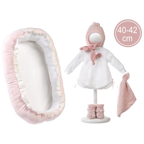 Llorens M740-88 oblečení pro panenku miminko NEW BORN velikosti 40–42 cm s doplňky
