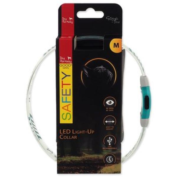 Obojek Dog Fantasy LED Svítící různobarevný nabíjecí M 50cm (obrázek 6)