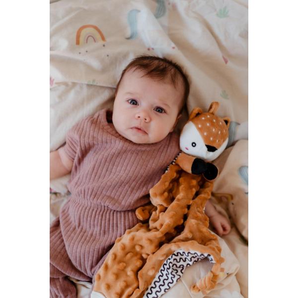 Srnka babyted, uspávač kousátko, chrastítko plyš 25x25cm