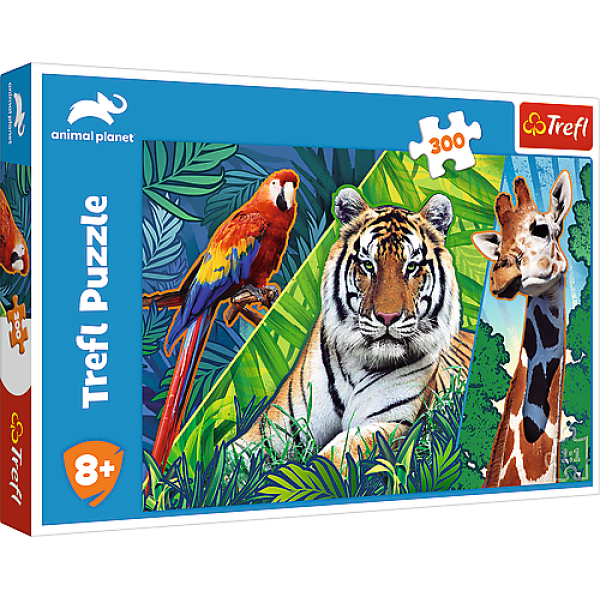 Trefl Puzzle 300 - Úžasná zvířata / Discovery Animal Planet