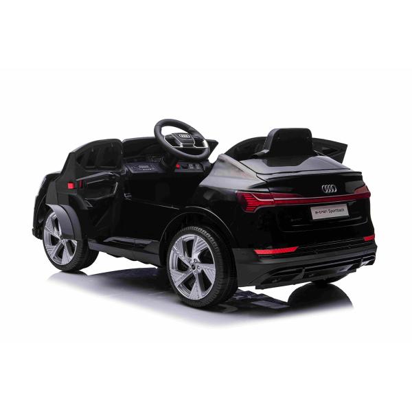 Elektrické autíčko Audi E-tron Sportback 12V, černé, široké jednomístné sedadlo (obrázek 9)