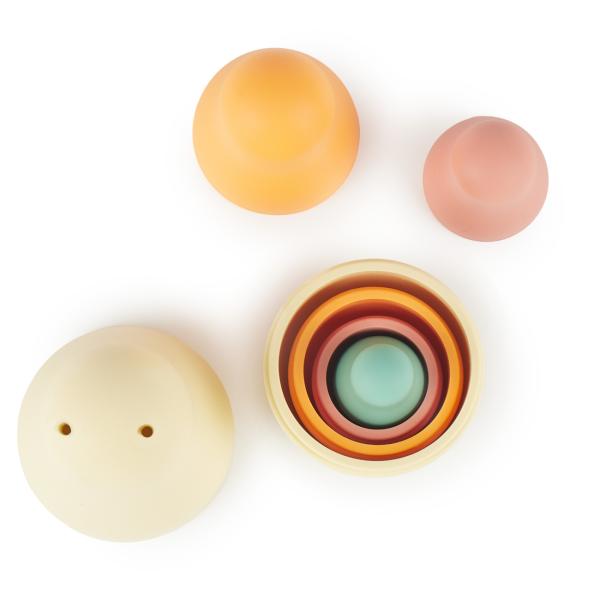 Bieco – Silikonová skládací matrjoška – Tropical Vibes