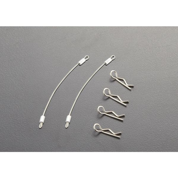 Killerbody sponky karoserie (4), ocel. lanko 80mm (2)