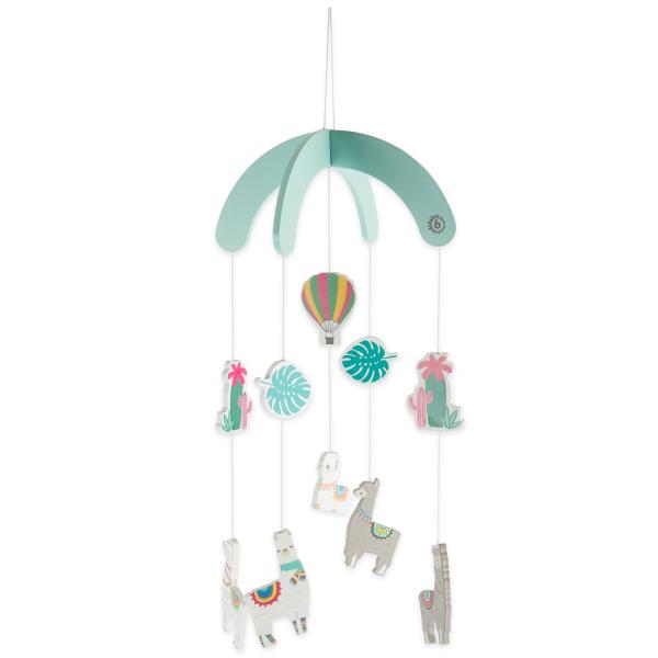 Bieco - Drevená závesná hračka - lama