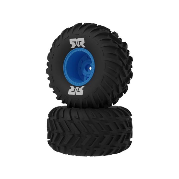 Arrma koleso s pneumatikou dBoots Chevron MT, disk modrý (2): Gorgon