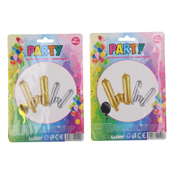 Nafukovací balónik - písmeno W