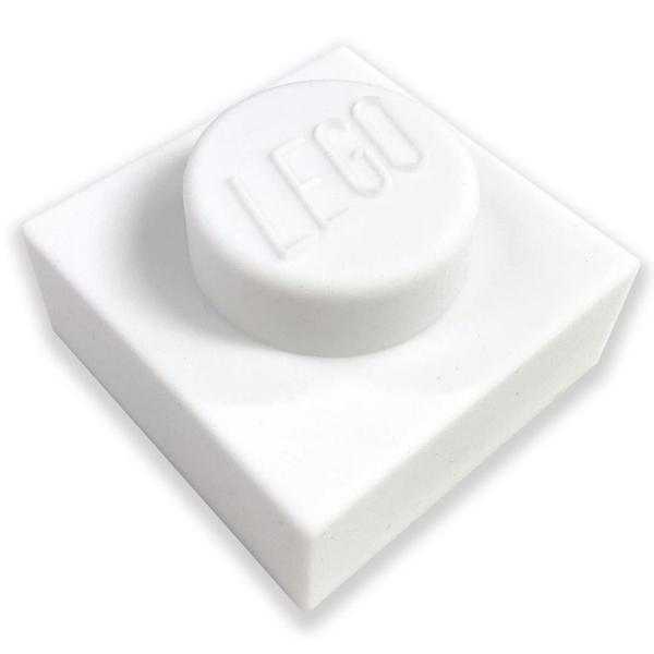 Iq Lego Iconic - Luce Notturna A Piastra 1X1, Bianca (LP50), Luce Che Cambia Colore In Morbido Silicone Per Adolescenti, Bambini E Adulti, Luce Notturna Casual Bianca Lego Per Un'atmosfera Accogliente-image