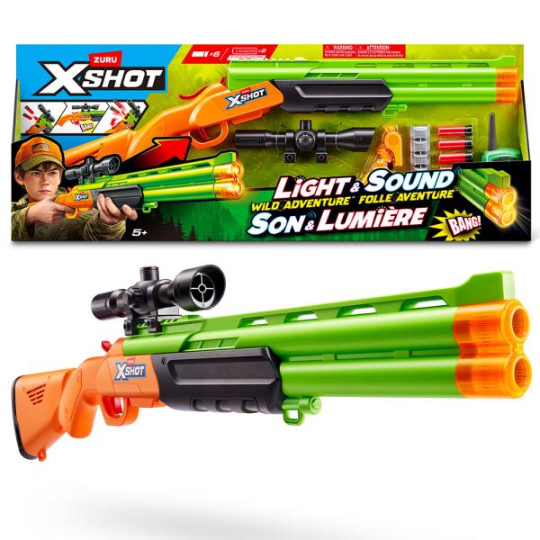 X-SHOT Puška se zaměřovačem (6 nábojů)