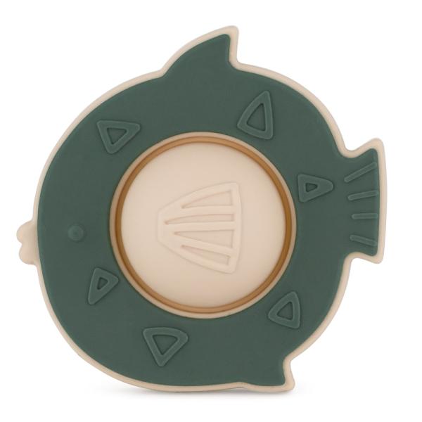 PETITE&MARS Hračka silikónová Fish Fiona Misty Green 6m+