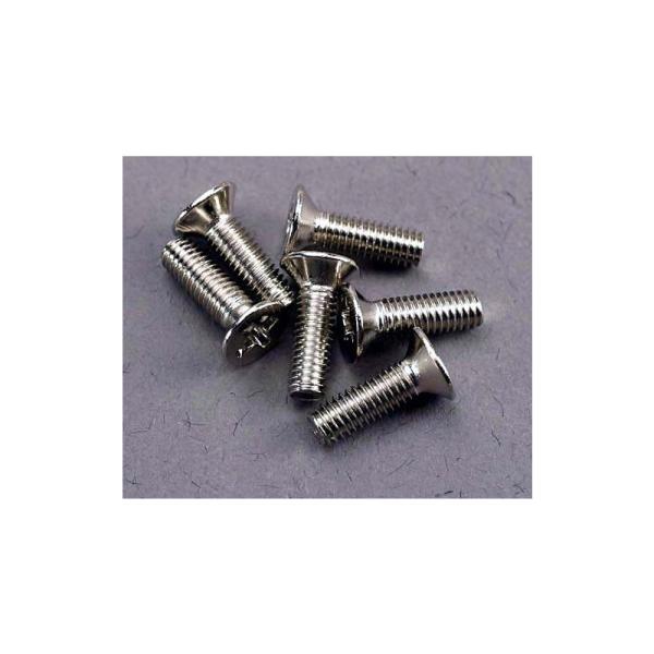 Traxxas skrutka krížová M3x10mm zápustná hlava zink. (6)