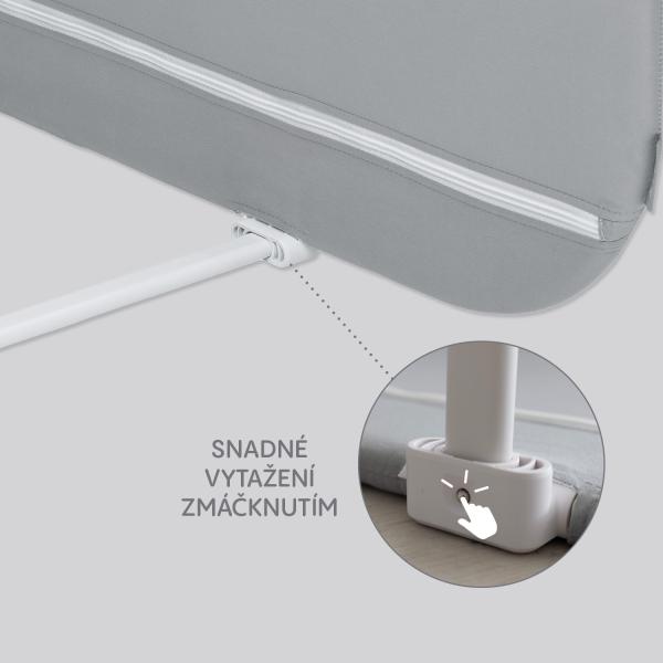 Zábrana na postel Monna Compact, šedá