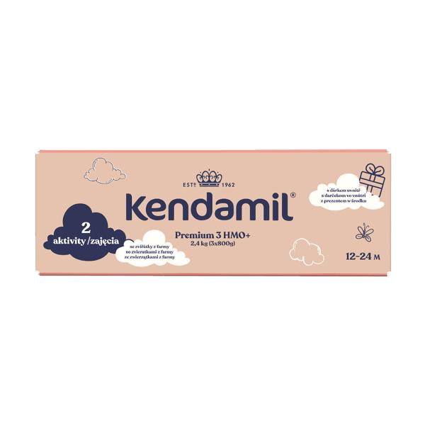 Kendamil Premium 3 HMO+, 2,4 kg (3× 800 g), kreativní balení s dárkem (obrázek 3)