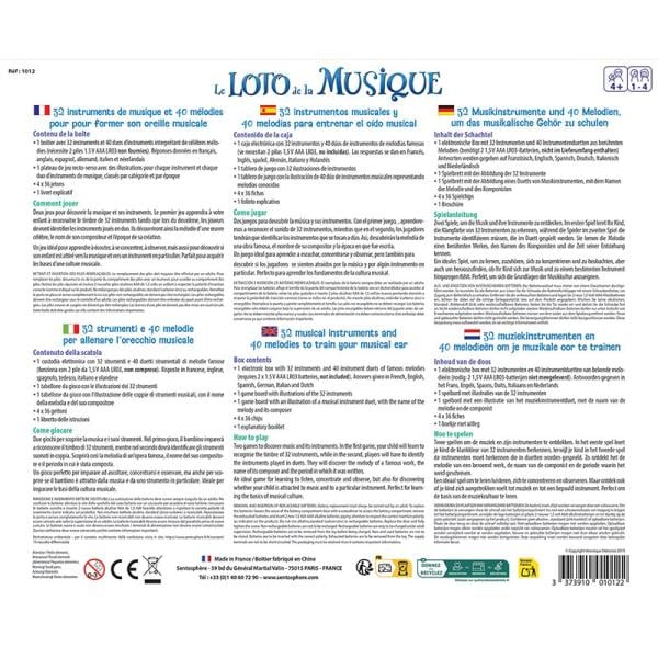 SENTOSPHERE Edukační Hra Lotto písní (obrázek 3)