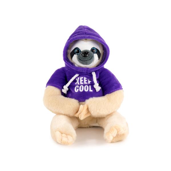 Lenochod fialový plyšová hračka 45cm