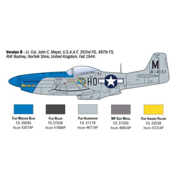Model Kit letadlo 1484 - P-51D Mustang Aces (1:72) (obrázek 4)