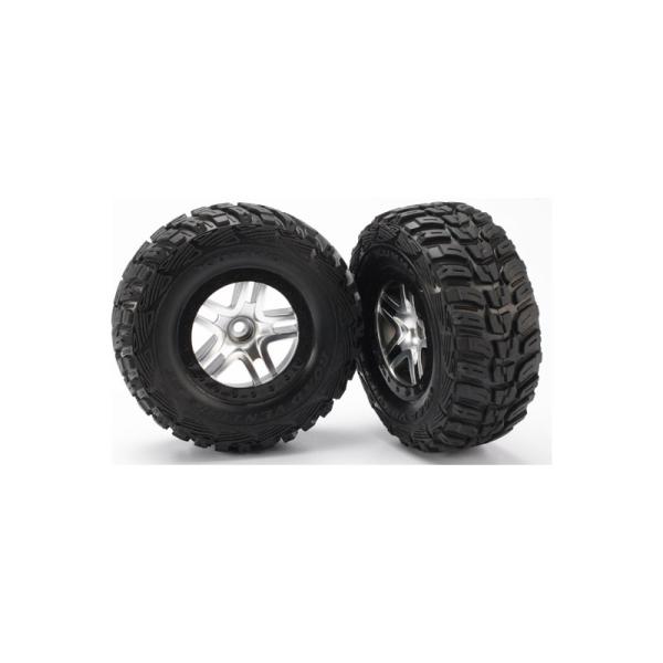 Traxxas koleso 2.2/3.0", disk SCT Split-Spoke saténový-čierny, pneu Kumho (2) (2WD predné)