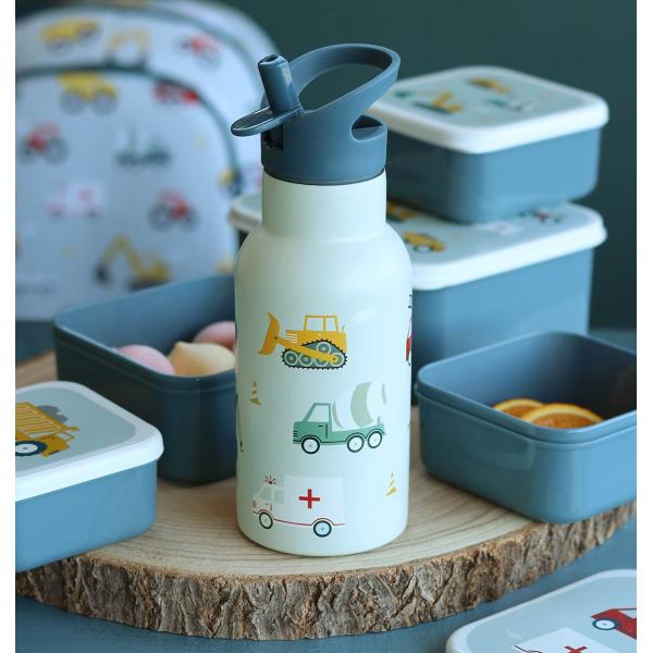 A Little Lovely Company - nerezová láhev na pití, 350 ml - vozidla (obrázek 6)
