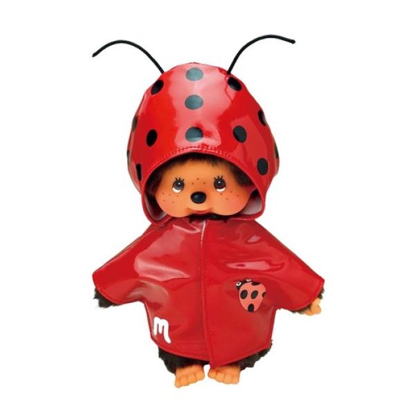 Monchhichi Mončiči chlapec v lienkovom pršiplášti 20cm