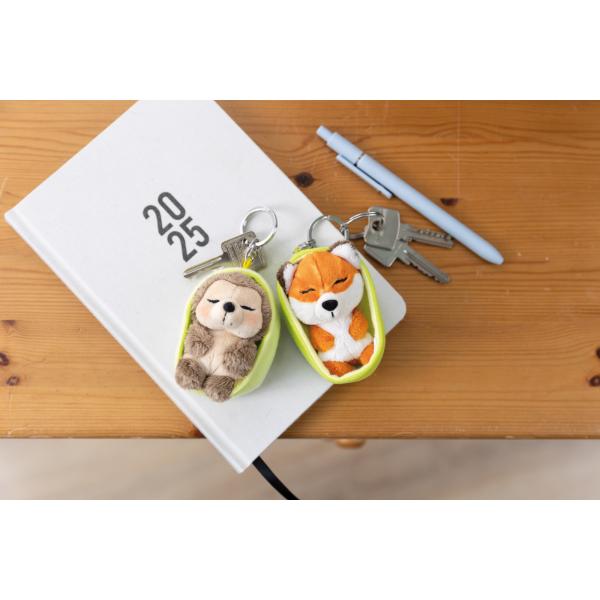 NICI klíčenka spící Ježek 12 cm, světle-zelený košík, GREEN (obrázek 5)