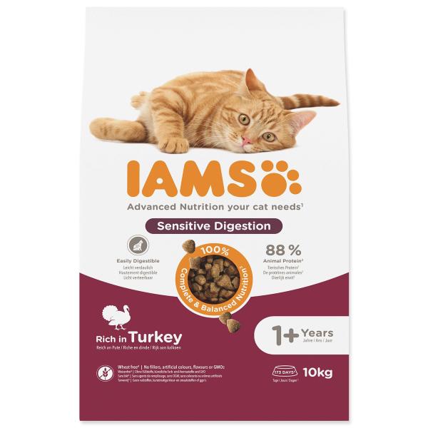 Krmivo IAMS Cat Adult Sensitive Digestion Turkey 10kg (obrázek 3)