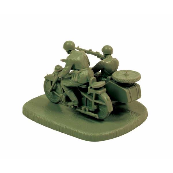 Wargames (WWII) figurky 6277 – Sovět M-72 Sidecar Motorcycle w/Crew (1:72)