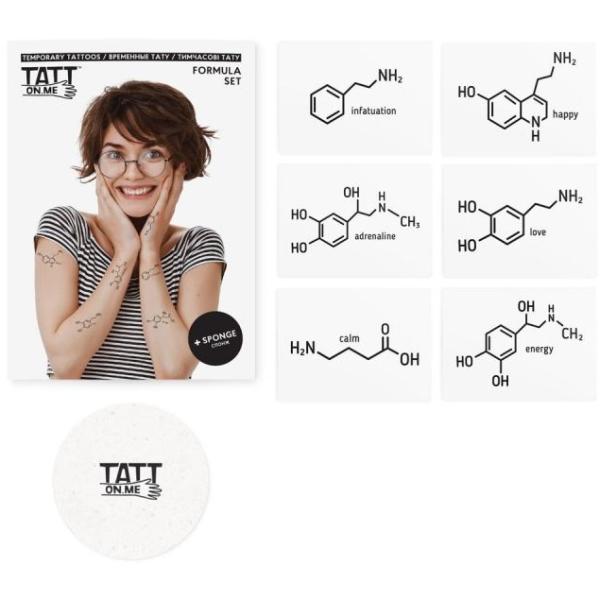 TATTonMe Tetovačky pro ženy Vzorce Emoce sada