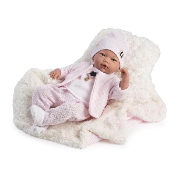 Guca 10219 LUCIA - realistická bábika bábätko so zvukmi a mäkkým látkovým telom - 46 cm