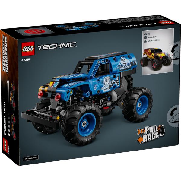 LEGO® Technic 42219 Monster Jam™ Grave Digger™ Oheň a led