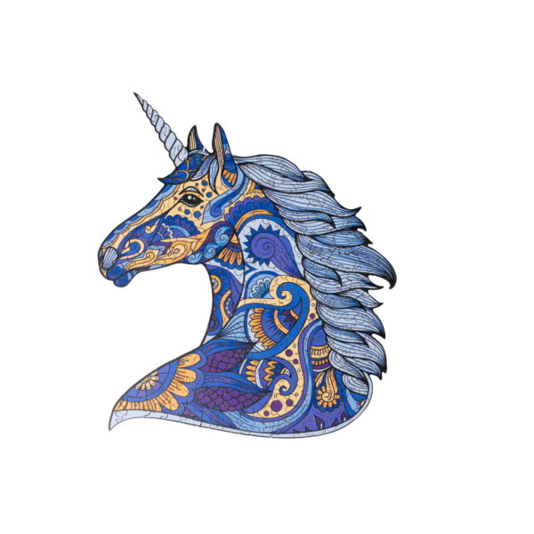 RECENTTOYS Dřevěné puzzle – Jednorožec