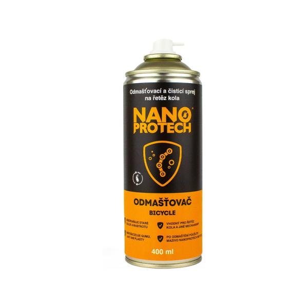 NANOPROTECH BICYCLE odmašťovací a čistící sprej na řetěz 400ml (obrázek 4)