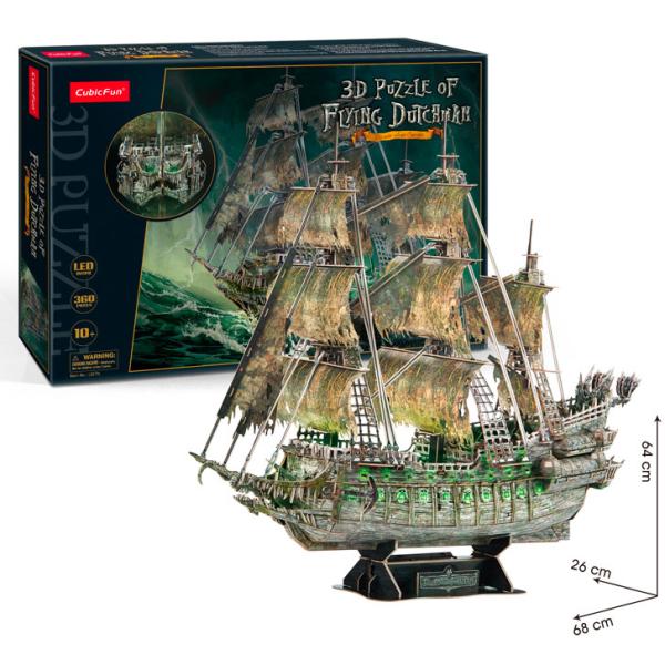 Puzzle 3D Flying dutchman / led - 360 dílků