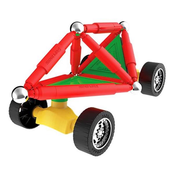 SUPERMAG magnetická stavebnice tags wheels 50ks