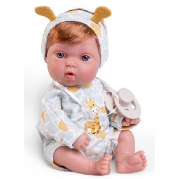 Antonio Juan 85317-4 Picolín žirafa – realistická panenka miminko s celovinylovým tělem
