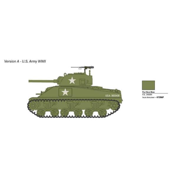 Model Kit tank 25751 - M4 Sherman 75mm (1:56) (obrázek 4)