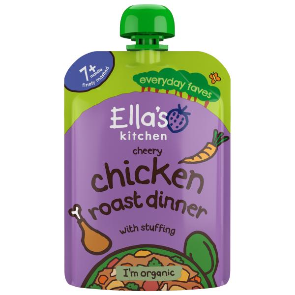 Ella’s Kitchen BIO Pečené kuře s nádivkou (130 g)