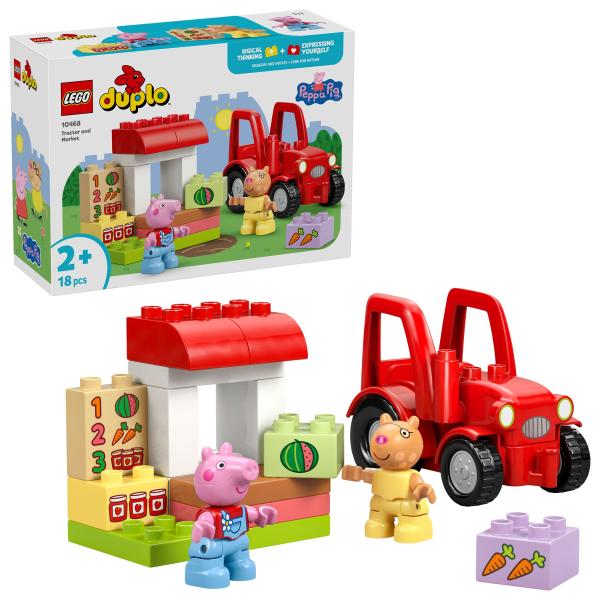 LEGO® DUPLO® Prasátko Peppa 10468 Traktor a trh