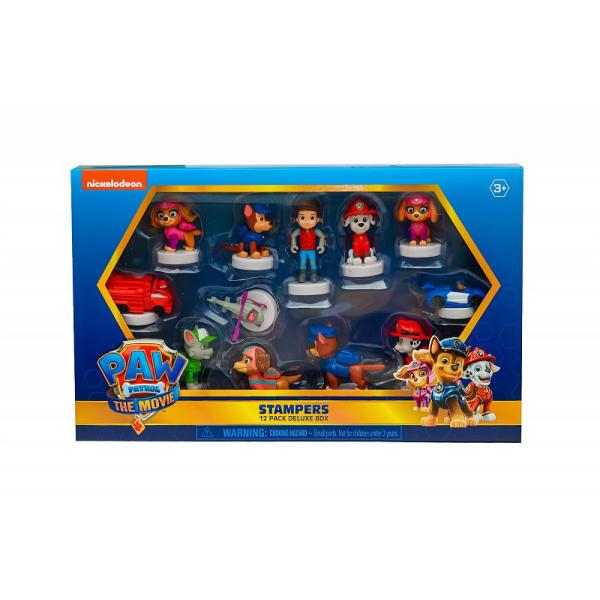 Paw Patrol The Movie: 12 figurek s razítkem – Deluxe Box