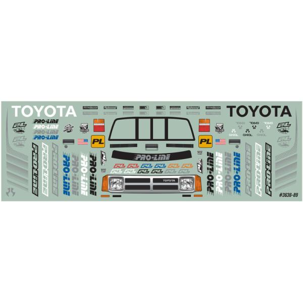 Pro-Line karosérie 1985 Toyota HiLux SR5 čirá: SCX24 (obrázek 7)