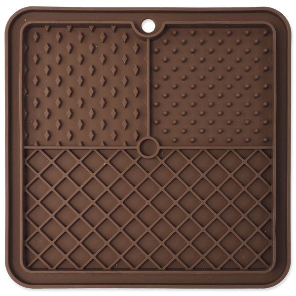 Podložka lízacia Epic Pet Lick&Snack štvorec hnedý 20x20cm