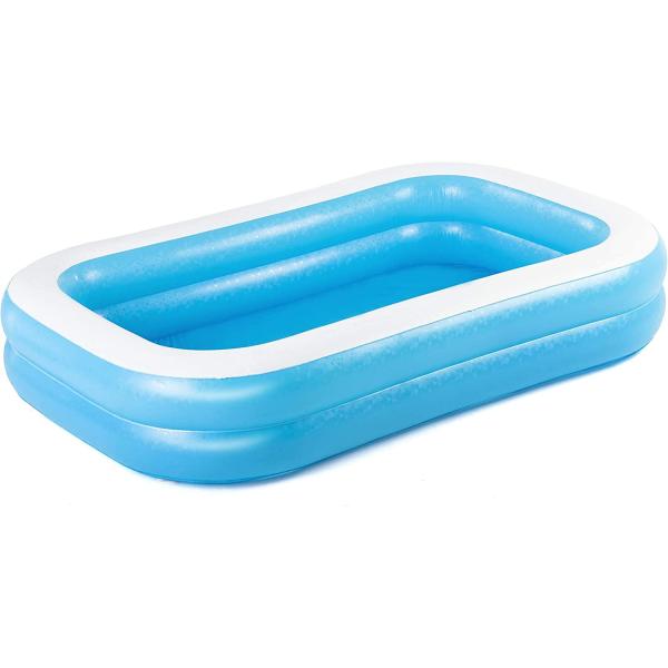 Bestway 54006 Piscine Gonflable Rectangulaire Familiale Translucide 262 X 175 X 51 Cm (1 Unité)-image