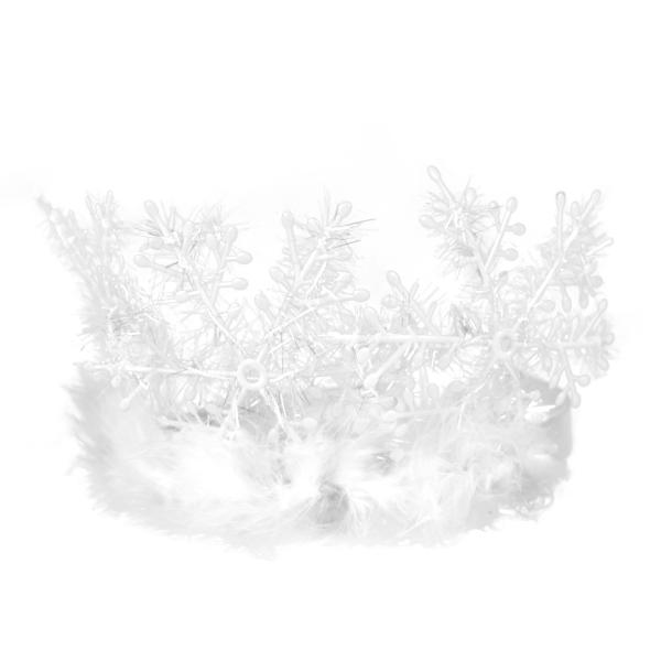 Korunka vločka s peřím