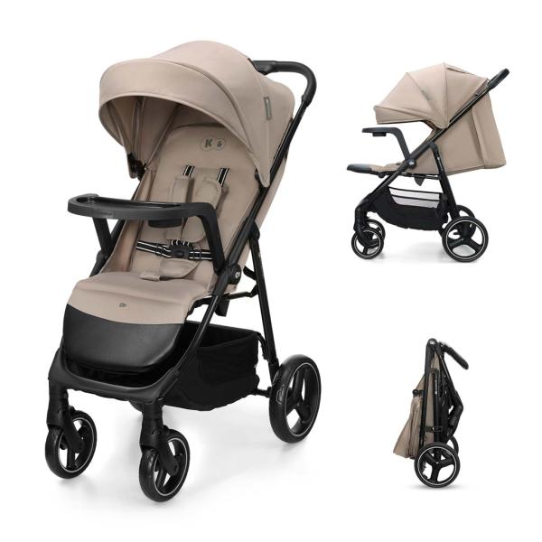 KINDERKRAFT Cochecito deportivo Trig 3 Tray Stone Beige