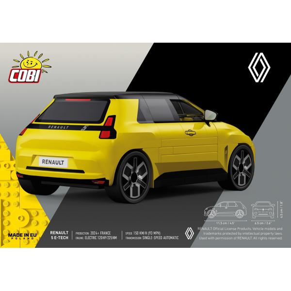 Cobi Renault 5 e-tech 1:35 Žlutá