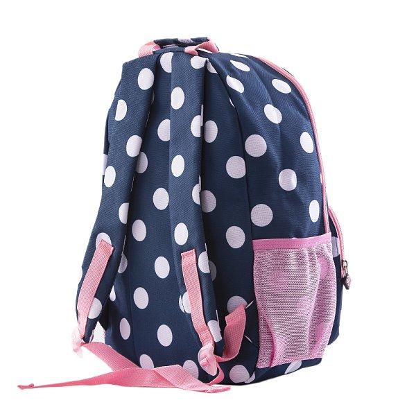 PIXIE CREW volnočasový batoh modrý s bílými puntíky