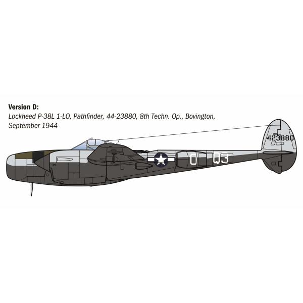 Model Kit letadlo 2834 - P-38J E.T.O. (1:48) (obrázek 5)