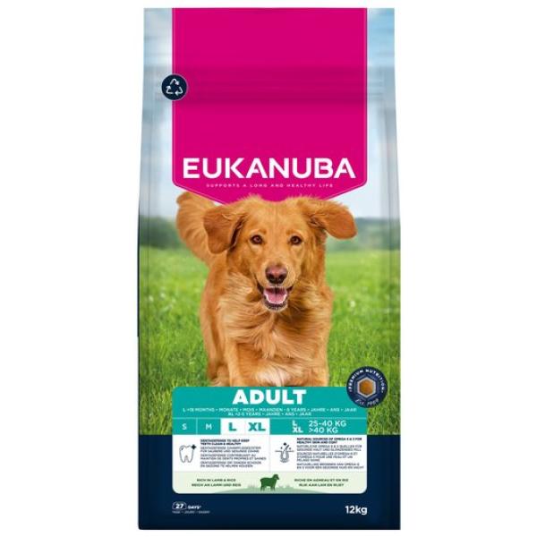 Krmivo EUKANUBA Adult Large rich in lamb and rice 12 kg (obrázek 10)