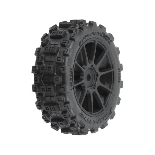 Pro-Line kolo 1.9" Badlands MX Buggy, Mach-10 disk čierny: Typhon GROM