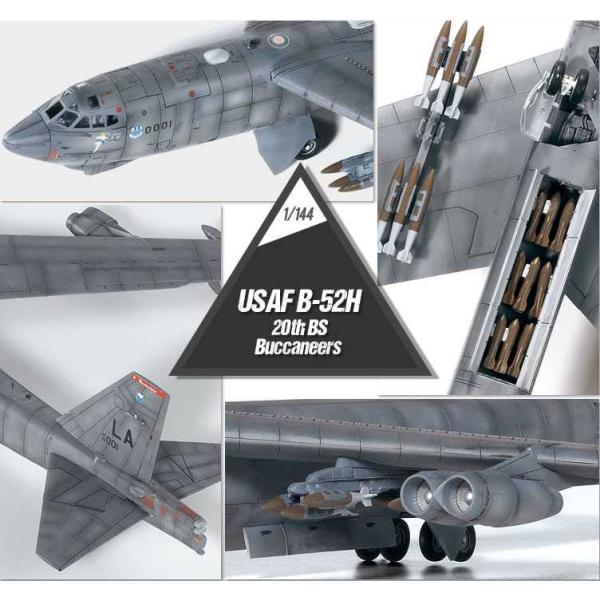 Model Kit letadlo 12622 - USAF B-52H 20th BS "Buccaneers" (1:144) (obrázek 5)